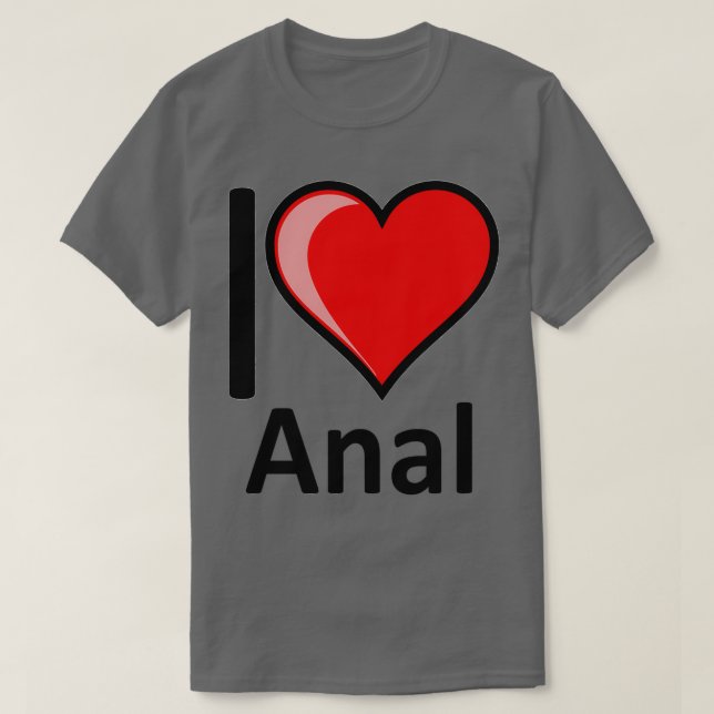 Camiseta Rude I Love Anal Merchandise Secreto Santa Valenti (Diseño del anverso)
