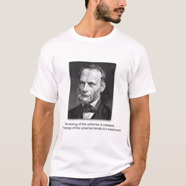 Camiseta Rudolf Clausius y las leyes del universo (Anverso)