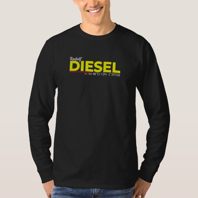 Camiseta Rudolf Diesel 1858 I Motor Diesel Diesel De Ajuste (Anverso)