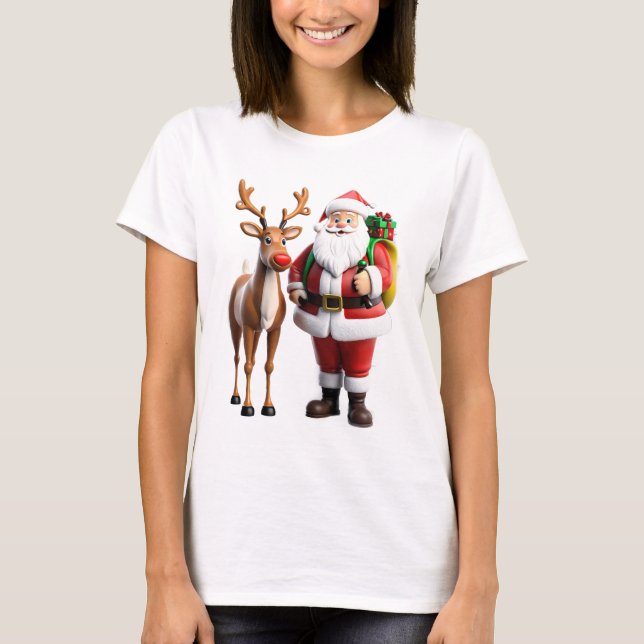 Camiseta Rudolf, el reno de nariz roja (Anverso)