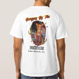 Camiseta Rudolf en Burger's al lado del puente Lake Havasu,