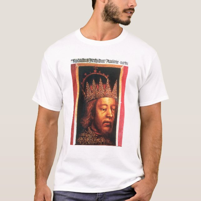 Camiseta Rudolf IV, emperador de Austria y el Tyrol, c.1360 (Anverso)