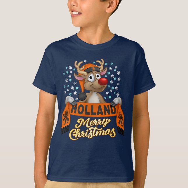 Camiseta Rudolf met FanSjaal Holland (Anverso)