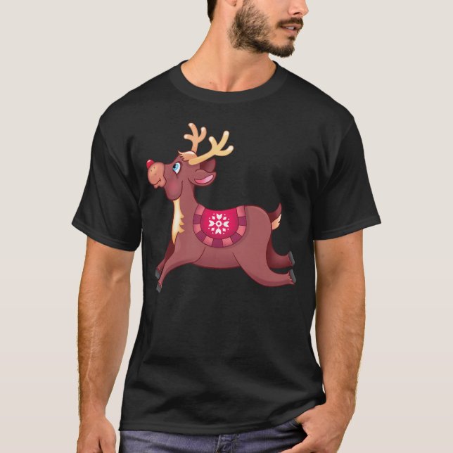 Camiseta Rudolph El reno de nariz roja (Anverso)
