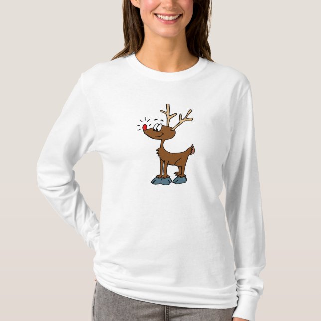 Camiseta Rudolph feliz (Anverso)