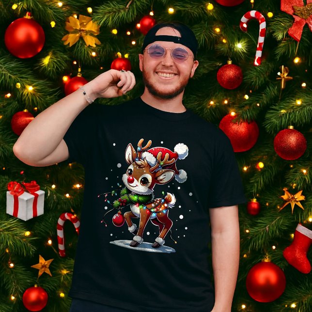 Camiseta Rudolph La Navidad de Reno Rojo (Subido por el creador)