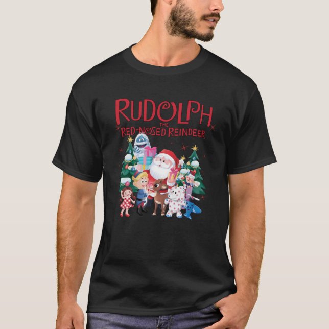 Camiseta Rudolph Los Navidades De Renos Rojos (Anverso)