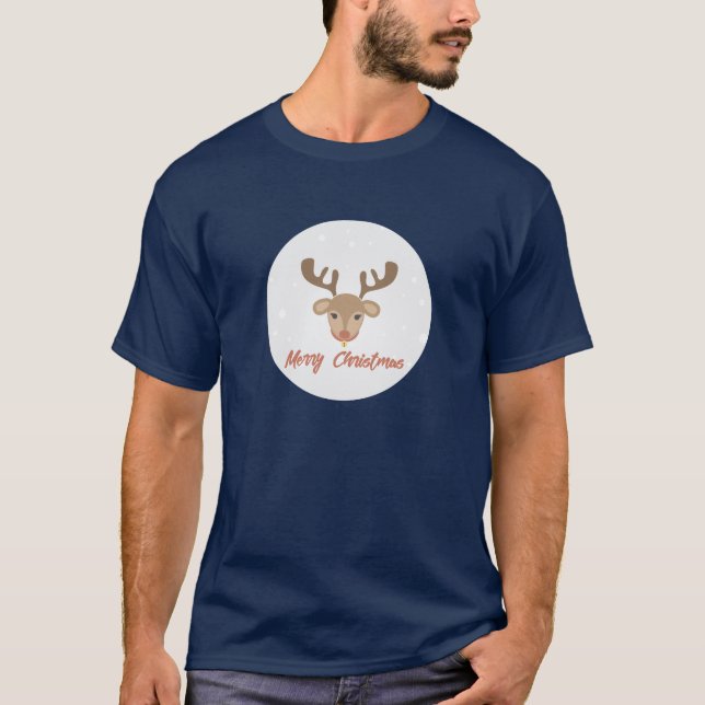 Camiseta Rudolph Merry Christmas (Anverso)