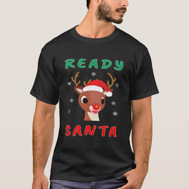 Camiseta Rudolph Nariz Roja Reno (Anverso)