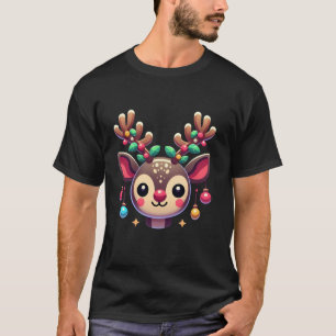 Camiseta RUDOLPH Red Nose Reindee Santa Navidades