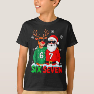 Camiseta Rudolph Santa Divertido 6 7 Meme de Navidad Seis S
