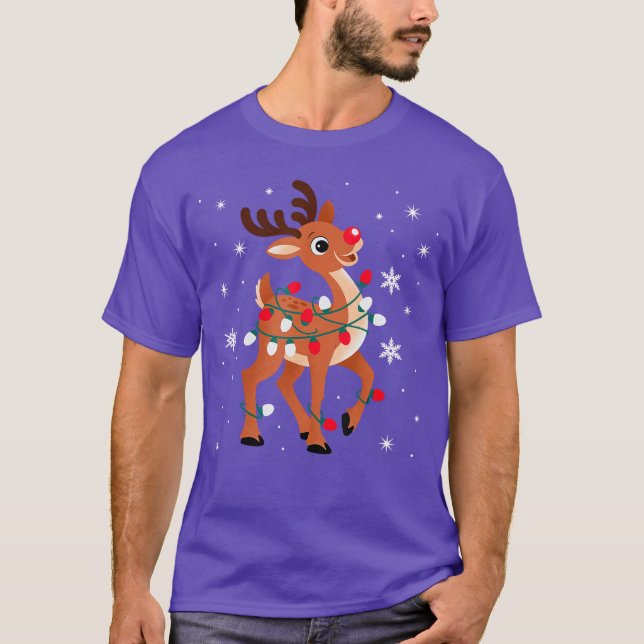 Camiseta Rudolph The Red Nose Reindeer for Kids and Christm (Anverso)