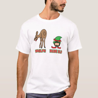 Camiseta Rudolph y duende grosero