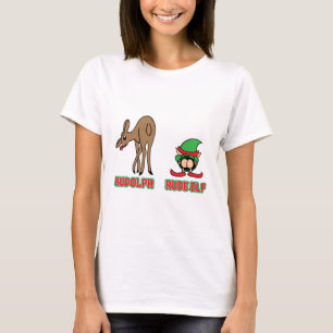 Camiseta Rudolph y duende grosero