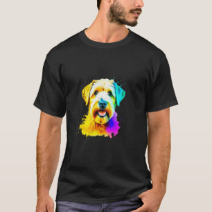 Camiseta Rueda blanda de barro Terrier Pop Art I Perro Love