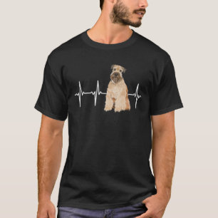 Camiseta Rueda blanda recubierta Terrier Heartbeat Perro Lo