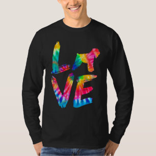 Camiseta Rueda blanda recubierta Terrier Tie Dye Love Dog M