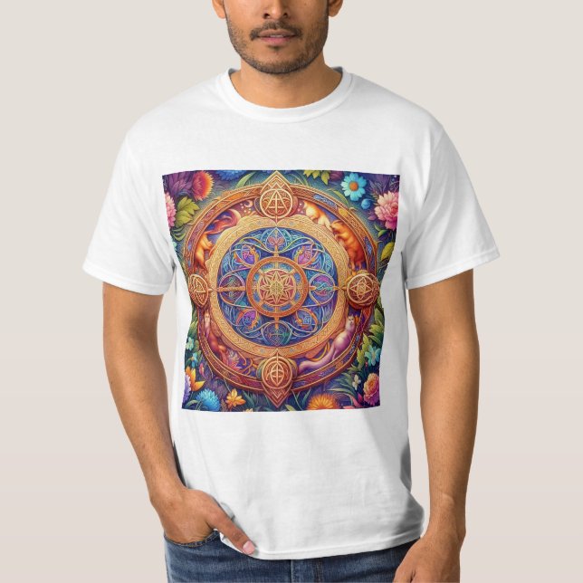 Camiseta Rueda Celta de la Vida: Conexión con la Naturaleza (Anverso)