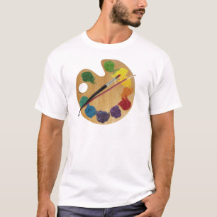 Camiseta Rueda de color de la paleta del ` s del artista