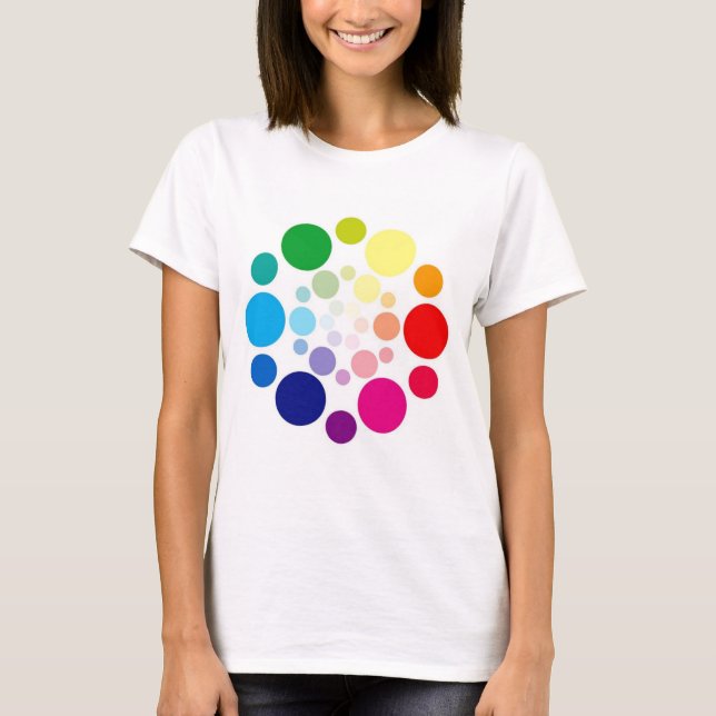 Camiseta Rueda de Colores (Anverso)