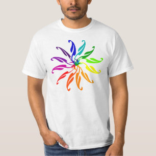 Camiseta - Rueda de colores gráfica (camiseta clar