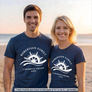 Camiseta Rueda de crucero náutica familiar