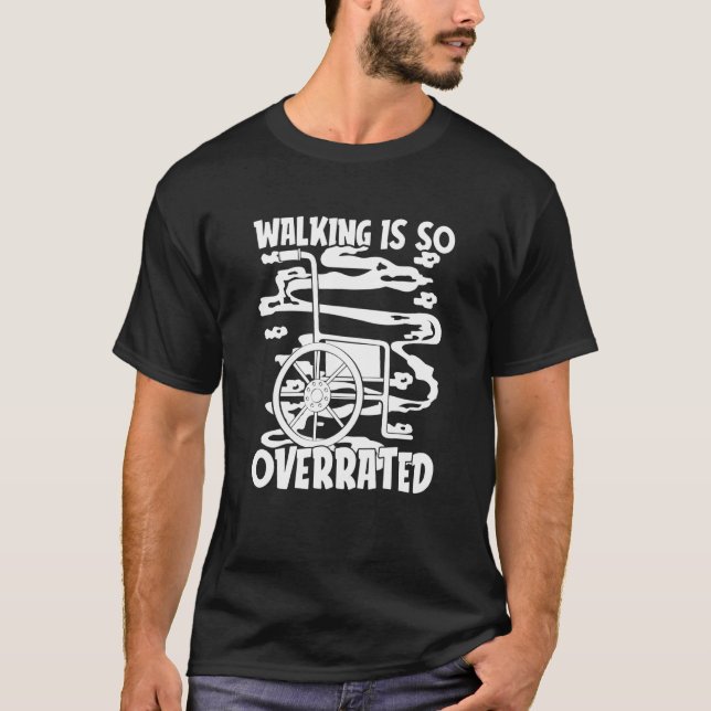 Camiseta Rueda de discapacidad discapacitada divertida para (Anverso)