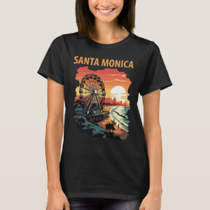 Camiseta Rueda de Ferris del Muelle de Santa Mónica Viaje