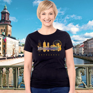 Camiseta Rueda de Ferris del Puerto de Gotemburgo Suecia Vi
