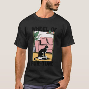 Camiseta Rueda de Fur-Tune Gato Chiste Aspiradora Robot Lim