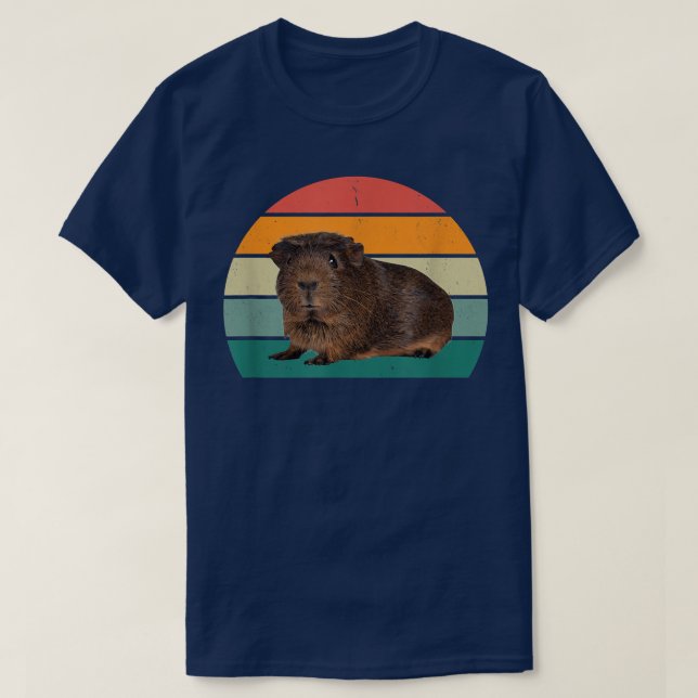 Camiseta Rueda de Guinea Cerdo Mamá Papá Juega Cage Guin (Diseño del anverso)