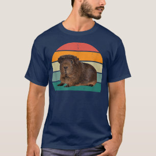 Camiseta Rueda de Guinea Cerdo Mamá Papá Juega Cage Guin