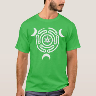 Camiseta Rueda de Hécate Diosa de la Luna Serpiente Laberin