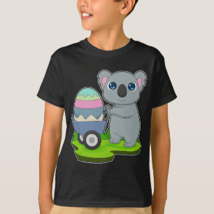 Camiseta Rueda de huevo de pascua de Koala Easter