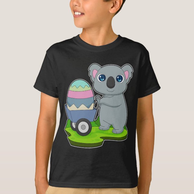 Camiseta Rueda de huevo de pascua de Koala Easter (Anverso)