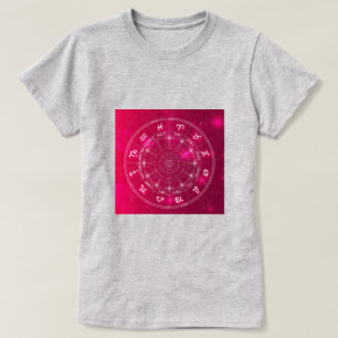 Camiseta Rueda de la astrología Señales de estrella