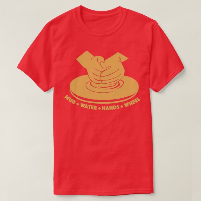 Camiseta Rueda de la cerámica Ceramics Cerami de la arcilla (Diseño del anverso)