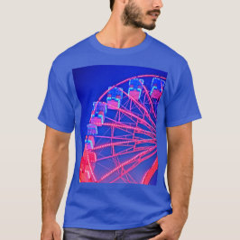 Camiseta Rueda de la fortuna azul y roja