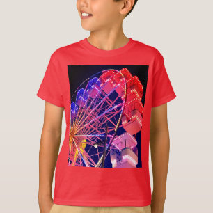 Camiseta Rueda de la fortuna azul y roja