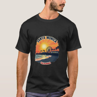 Camiseta Rueda de la fortuna de California Sunset Beach San