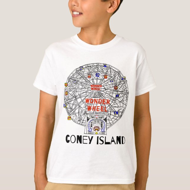 Camiseta Rueda de la fortuna de Coney Island Brooklyn New Y (Anverso)