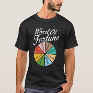 Camiseta Rueda de la fortuna - Ve a la cama. Diseño de sueñ