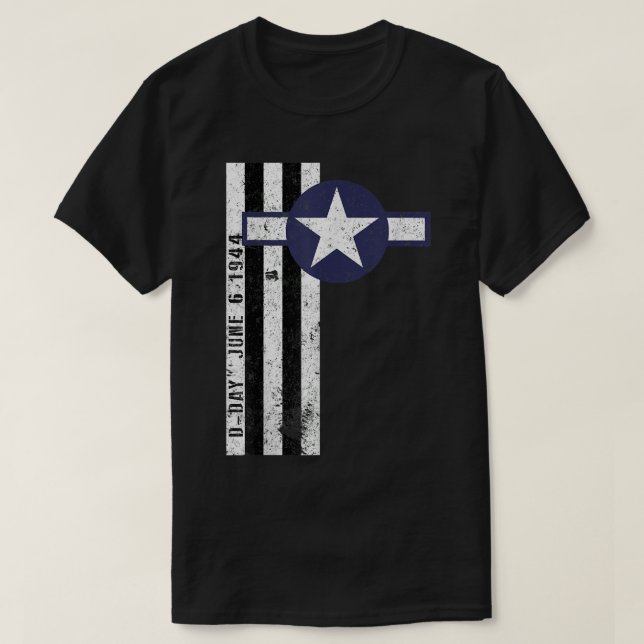 Camiseta Rueda de la invasión de Normandía D (Diseño del anverso)
