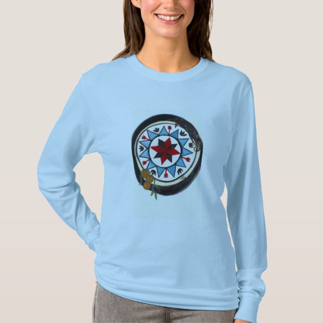 Camiseta Rueda de la manga larga de la fortuna (Anverso)