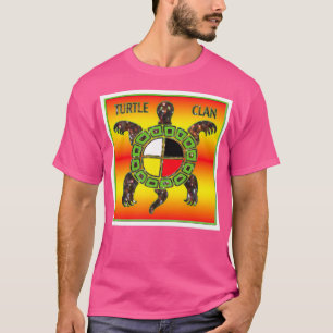 Camiseta Rueda de la medicina de clan de tortuga