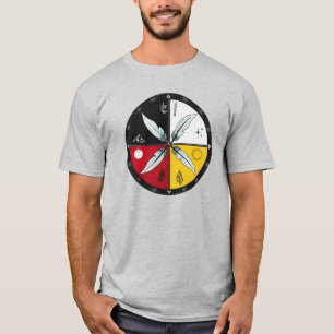 Camiseta Rueda de la medicina Mandala Ronda indígena