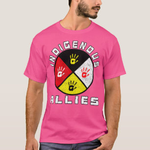 Camiseta Rueda de la medicina nativa americana aliados indí