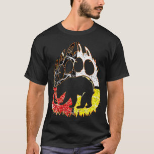 Camiseta Rueda de la medicina nativa estadounidense Bear Pa