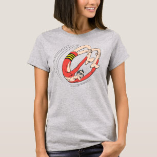 Camiseta Rueda de la parte posterior del plástico del hombr