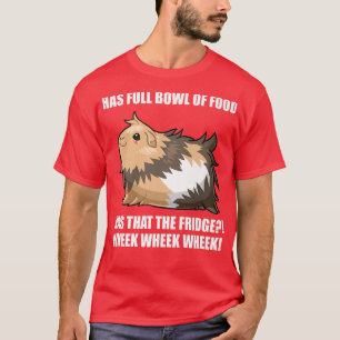 Camiseta Rueda de la rueda de la comida divertida de cerdo